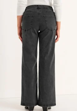 Brede, lange jeans med høj talje Renata | Cellbes