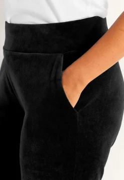 Brede velourbukser Wilma