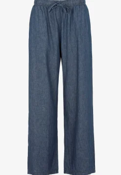 Bukser i denim med brede ben