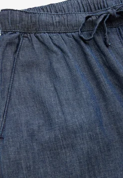 Bukser i denim med brede ben