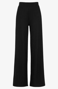 Bukser i ribbet jersey