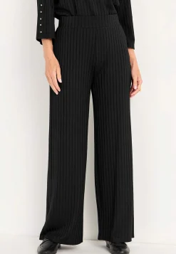 Bukser i ribbet jersey