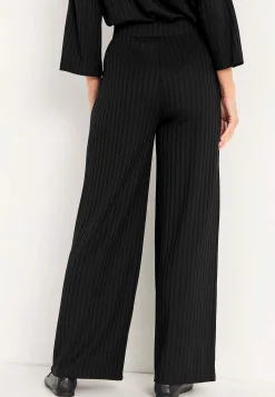 Bukser i ribbet jersey