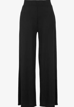 Bukser i ribbet jersey