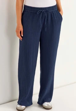 Bukser i rynket bomuld