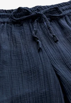 Bukser i rynket bomuld