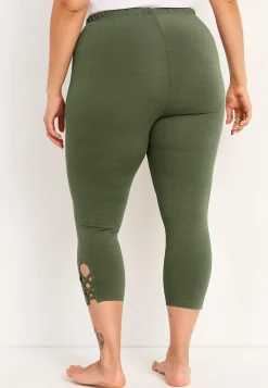 Capri leggings med dejlige detaljer 2-pack