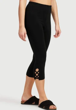 Capri leggings med dejlige detaljer 2-pack