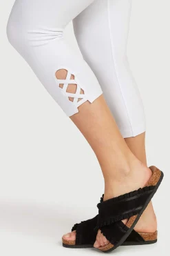 Capri leggings med dejlige detaljer 2-pack