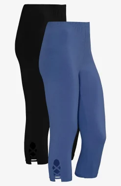 Capri leggings med dejlige detaljer 2-pack | Cellbes