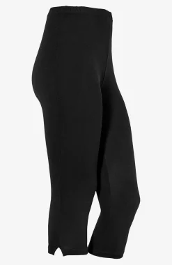 Capri leggings med sideslidser