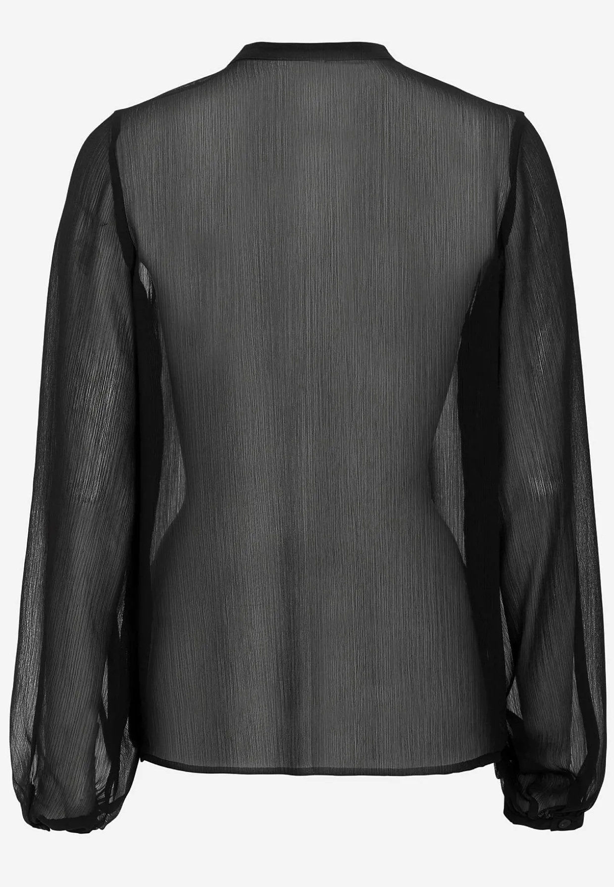 Chiffonbluse med volanter