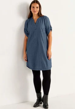 Cowboykjole i blødvasket denim