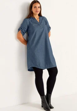 Cowboykjole i blødvasket denim