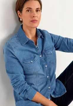 Cowboyskjorte i lidt lettere denim | Cellbes