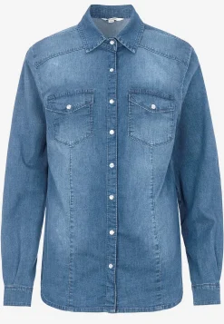 Cowboyskjorte i lidt lettere denim | Cellbes