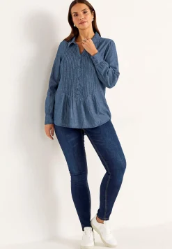 Cowboyskjorte med syede lægge | Cellbes