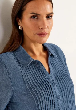 Cowboyskjorte med syede lægge | Cellbes