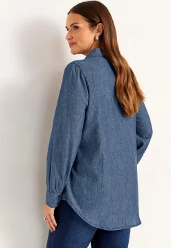 Cowboyskjorte med syede lægge | Cellbes