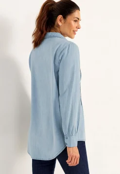 Cowboyskjorte med syede lægge