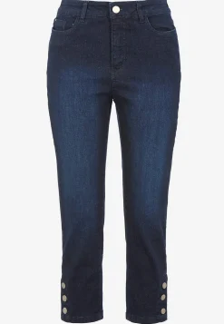 Crop jeans med design med fem lommer