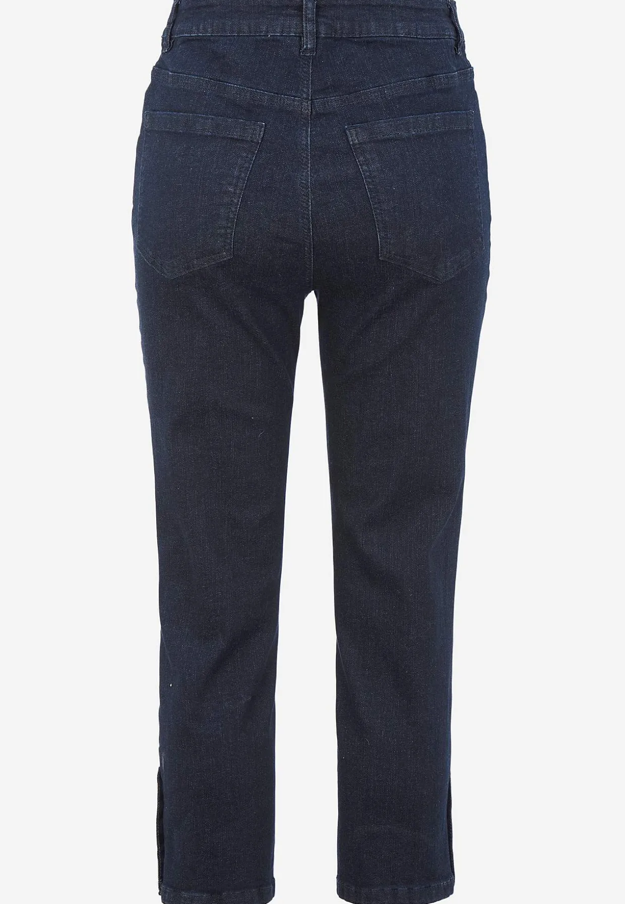 Crop jeans med design med fem lommer