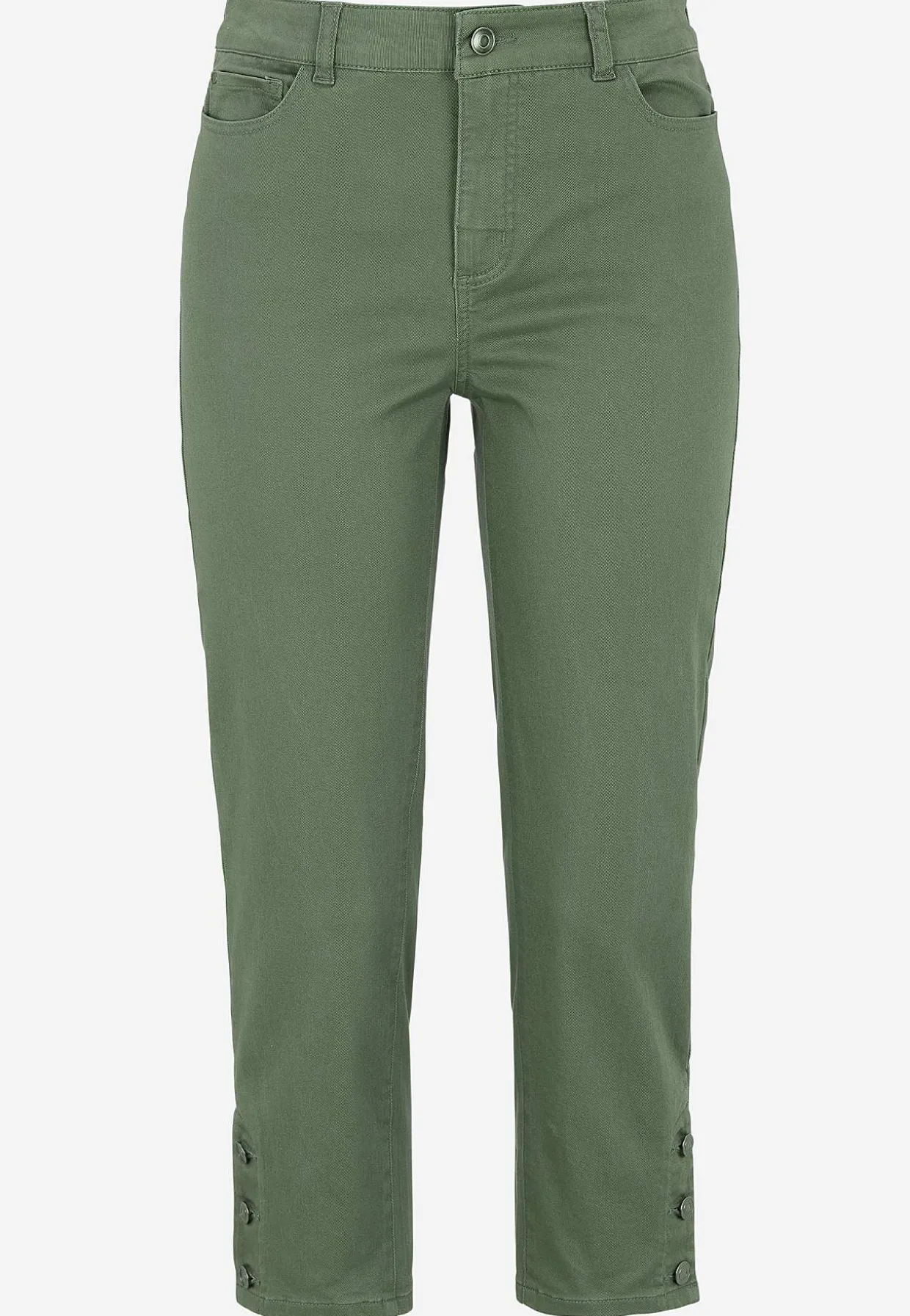 Crop jeans med design med fem lommer