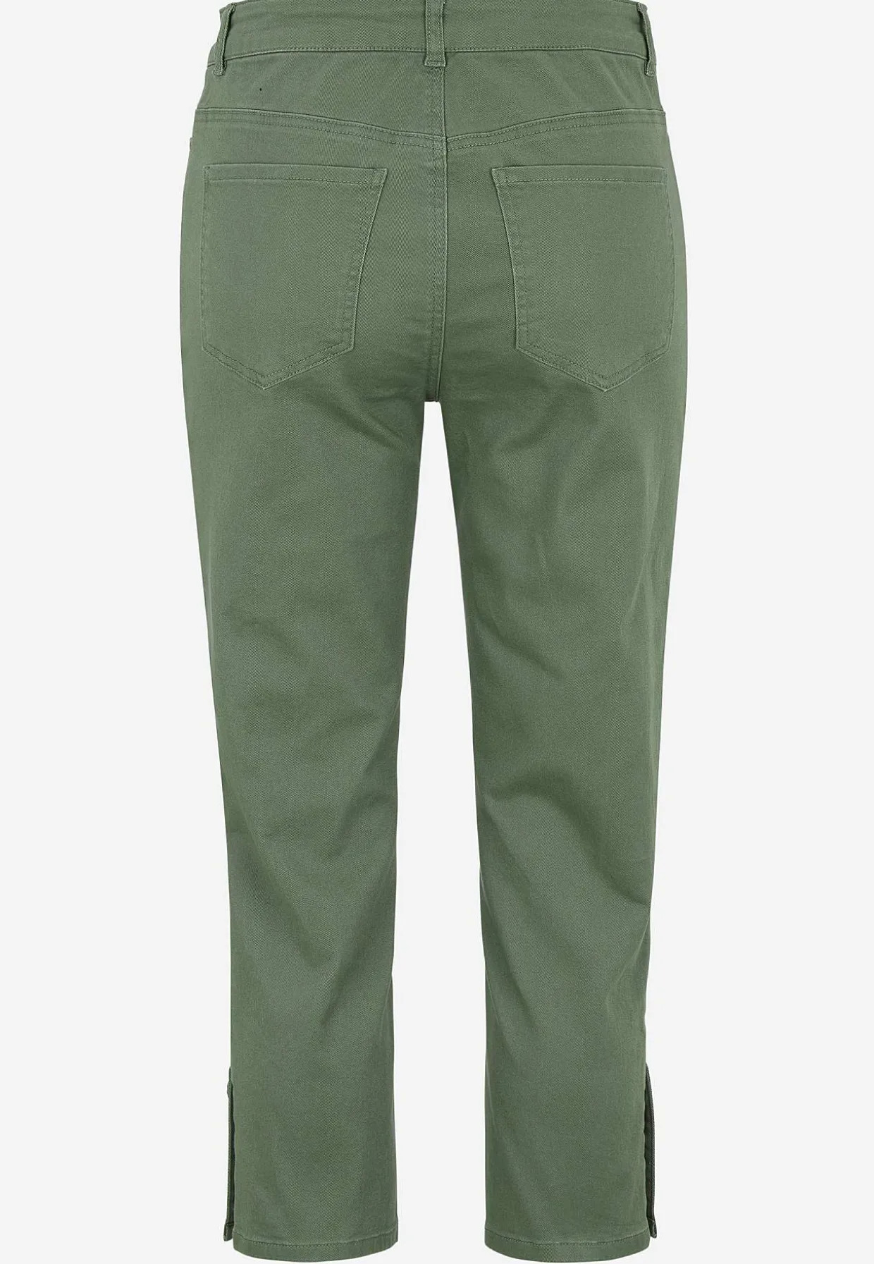 Crop jeans med design med fem lommer