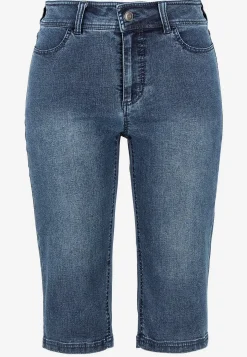 Crop jeans med superstræk Sara