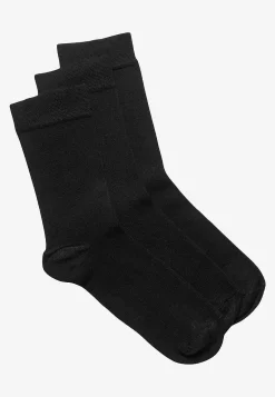 Damestrømper i bomuldsviscose 3-pack