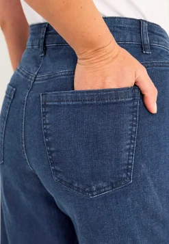 Denimshorts med komfortabelt stræk