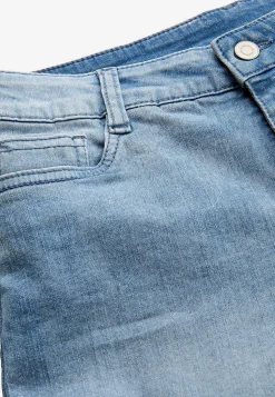 Denimshorts med komfortabelt stræk