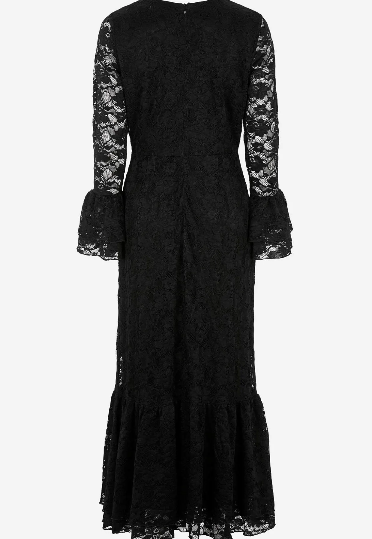 Elastisk blondekjole