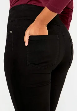 Elastisk jegging med høj elastisk talje Elin