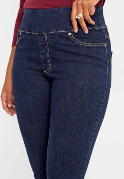 Elastisk jegging med høj elastisk talje Elin