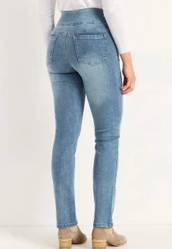 Elastisk jegging med høj elastisk talje Elin