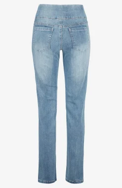 Elastisk jegging med høj elastisk talje Elin