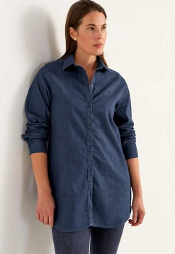 Elastisk tunika i denim