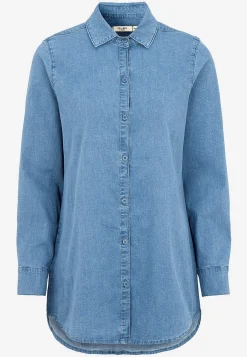 Elastisk tunika i denim