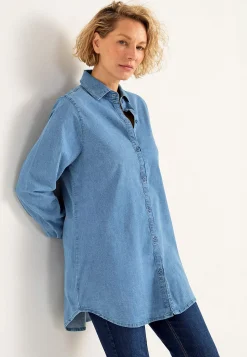 Elastisk tunika i denim