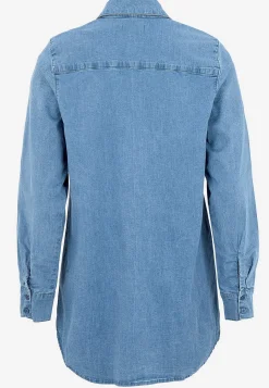 Elastisk tunika i denim