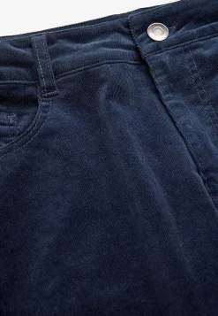 Elastiske fløjlsbukser med brede ben