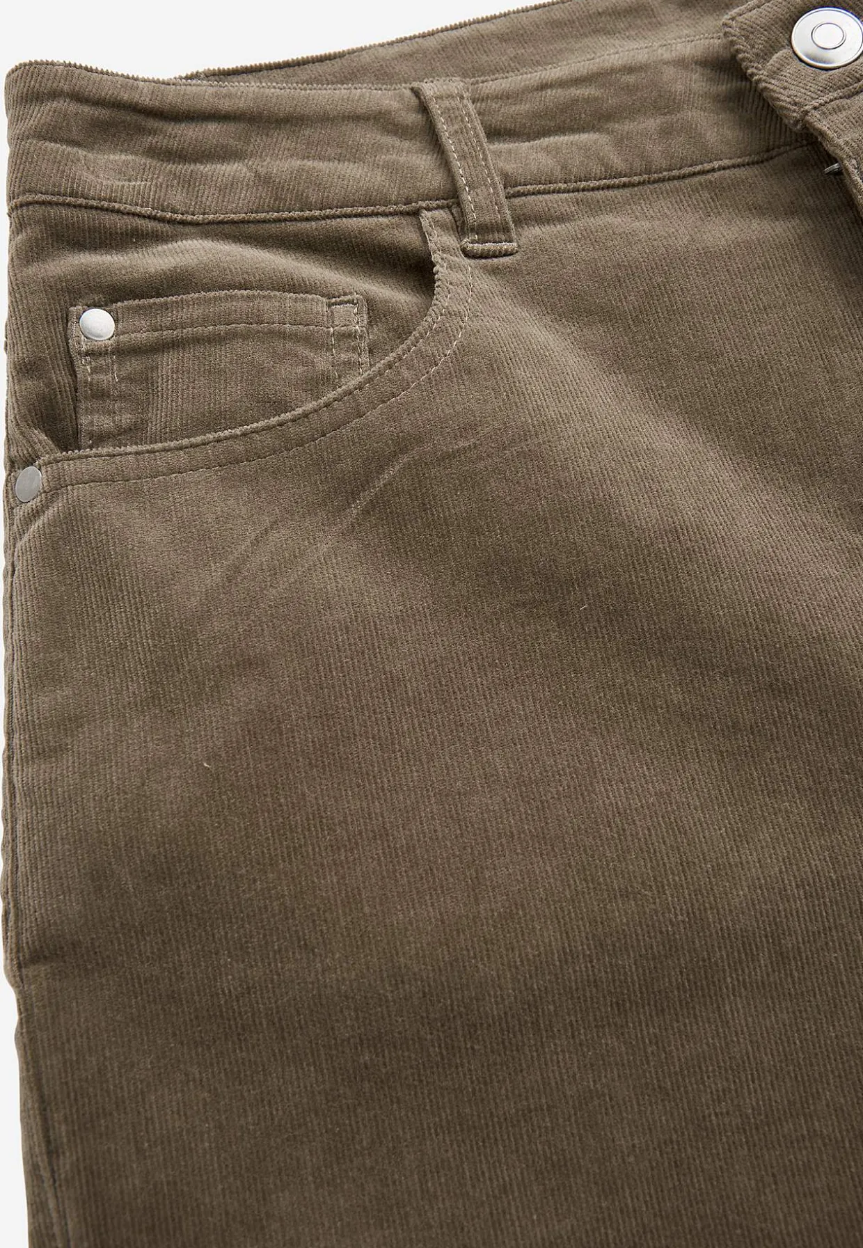 Elastiske fløjlsbukser med brede ben