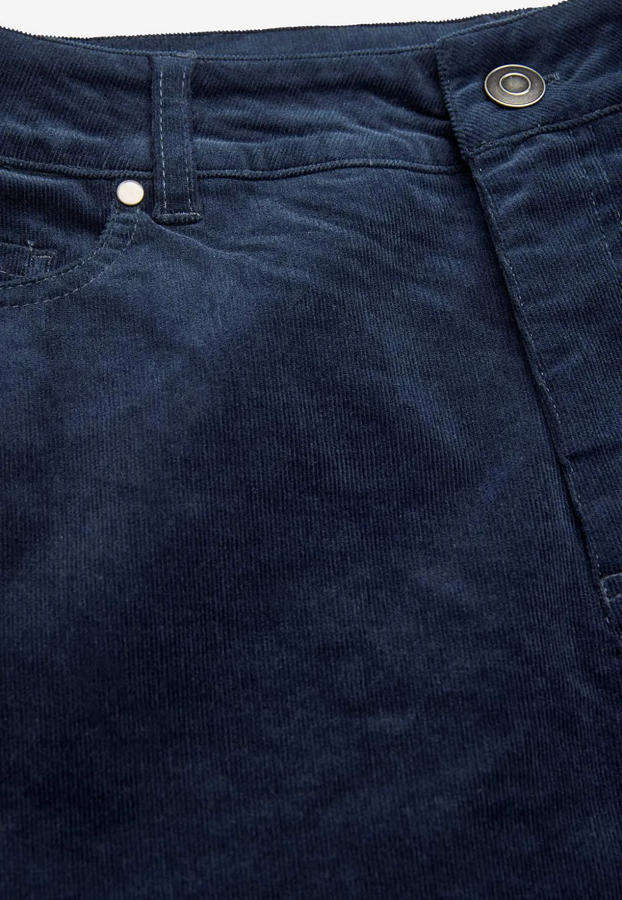 Elastiske fløjlsbukser med lige ben