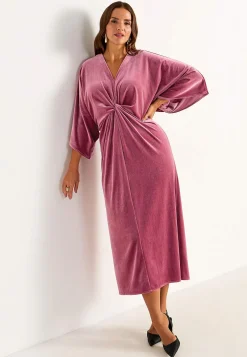 Elegant kaftankjole i velour