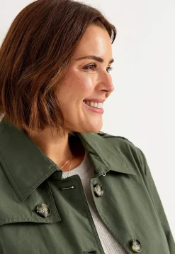 Enkeltradet trenchcoat