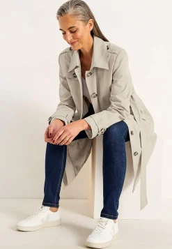 Enkeltradet trenchcoat