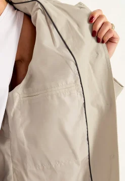 Enkeltradet trenchcoat