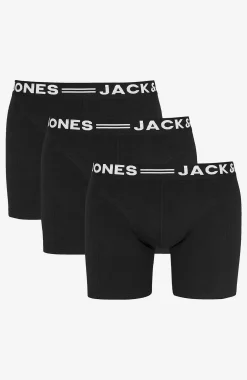 Ensfarvede boksershorts 3-pack