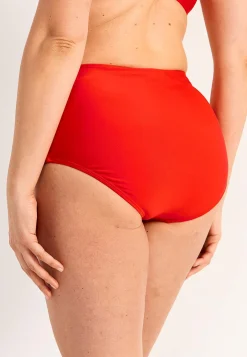 Ensfarvet bikiniunderdel med høj talje | Cellbes